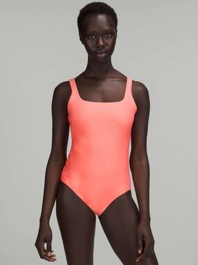 Lululemon Waterside Square-Neck One-Piece Swimsuit